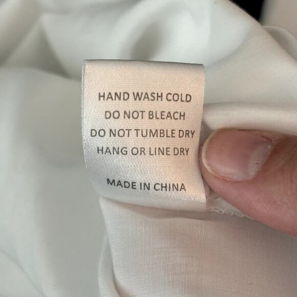 Pookie & Sebastian Button Down Shirt White Size Medium - Picture 11 of 12